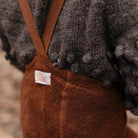 Teddy Warmy Footed Tights With Braces in Cinnamon by Silly Silas