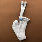 Teddy Warmy Footed Tights With Braces in Pearl Grey by Silly Silas