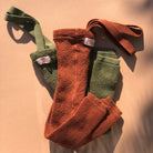 Teddy Warmy Footless Tights With Braces in Cinnamon by Silly Silas