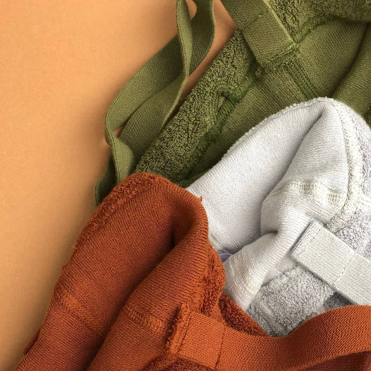 Teddy Warmy Footless Tights With Braces in Olive by Silly Silas