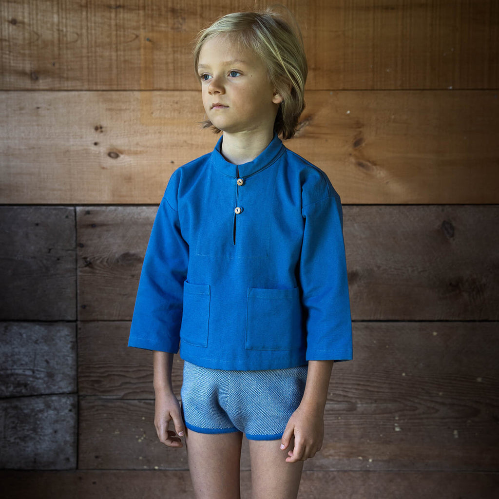 Wallis Shorts in Blue Jay by Soor Ploom