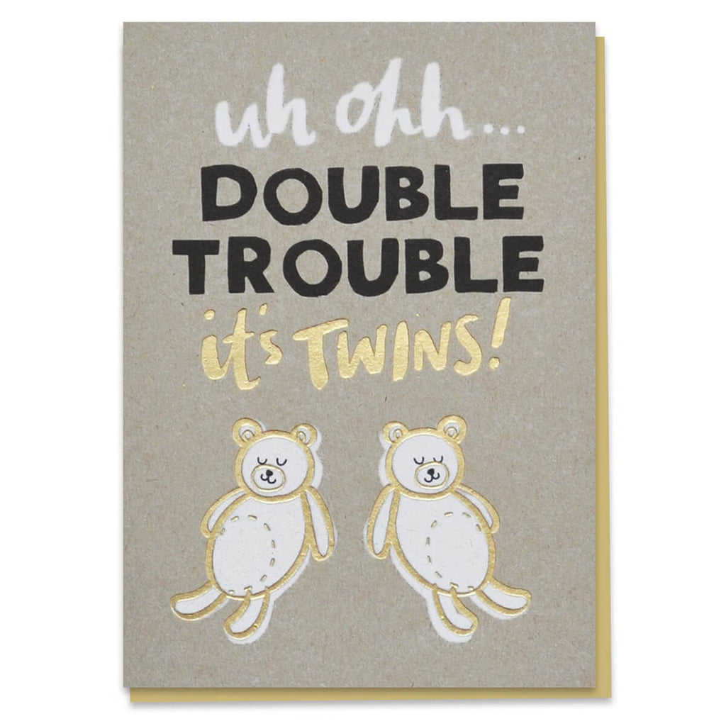 Double Trouble Greetings Card by Stormy Knight