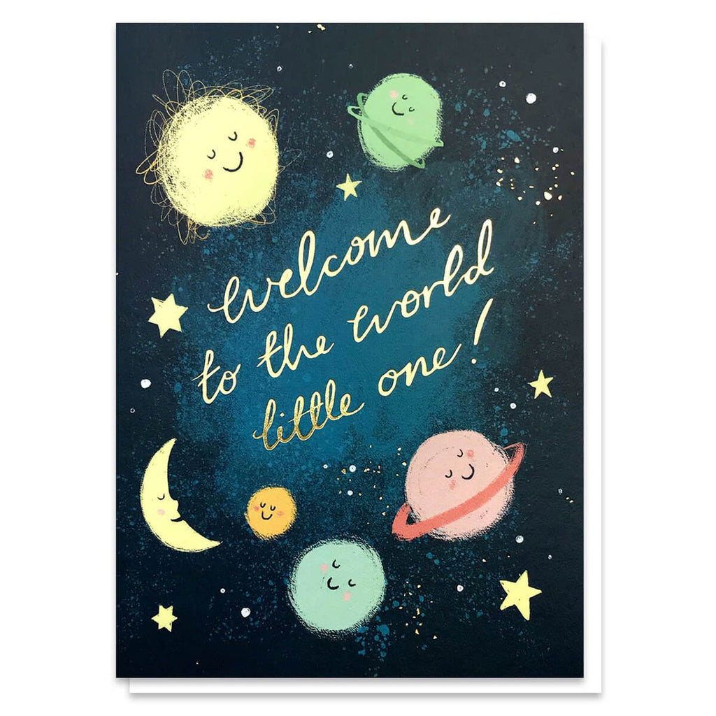 Welcome To The World Greetings Card by Stormy Knight