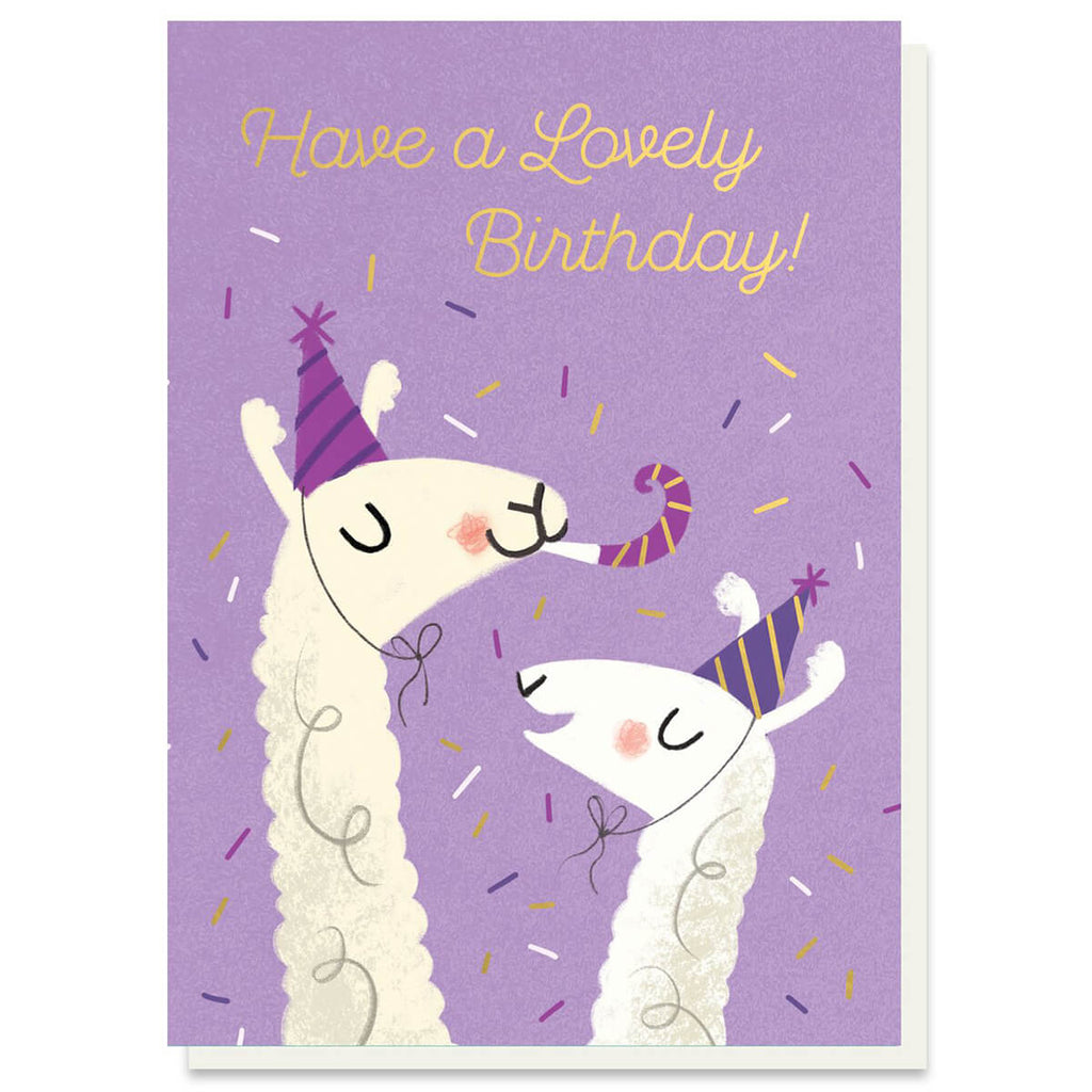 Lovely Llamas Birthday Greetings Card by Stormy Knight