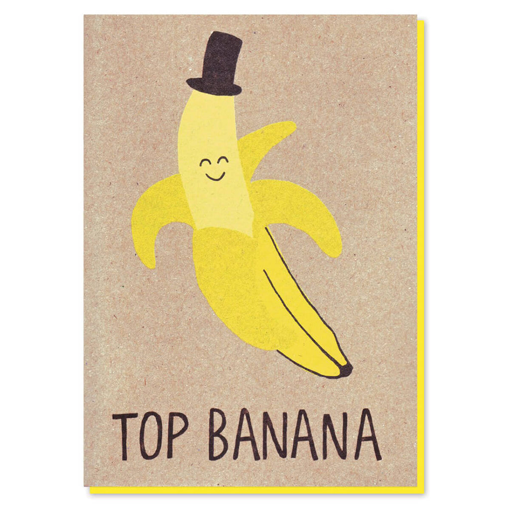 Top Banana Greetings Card by Stormy Knight