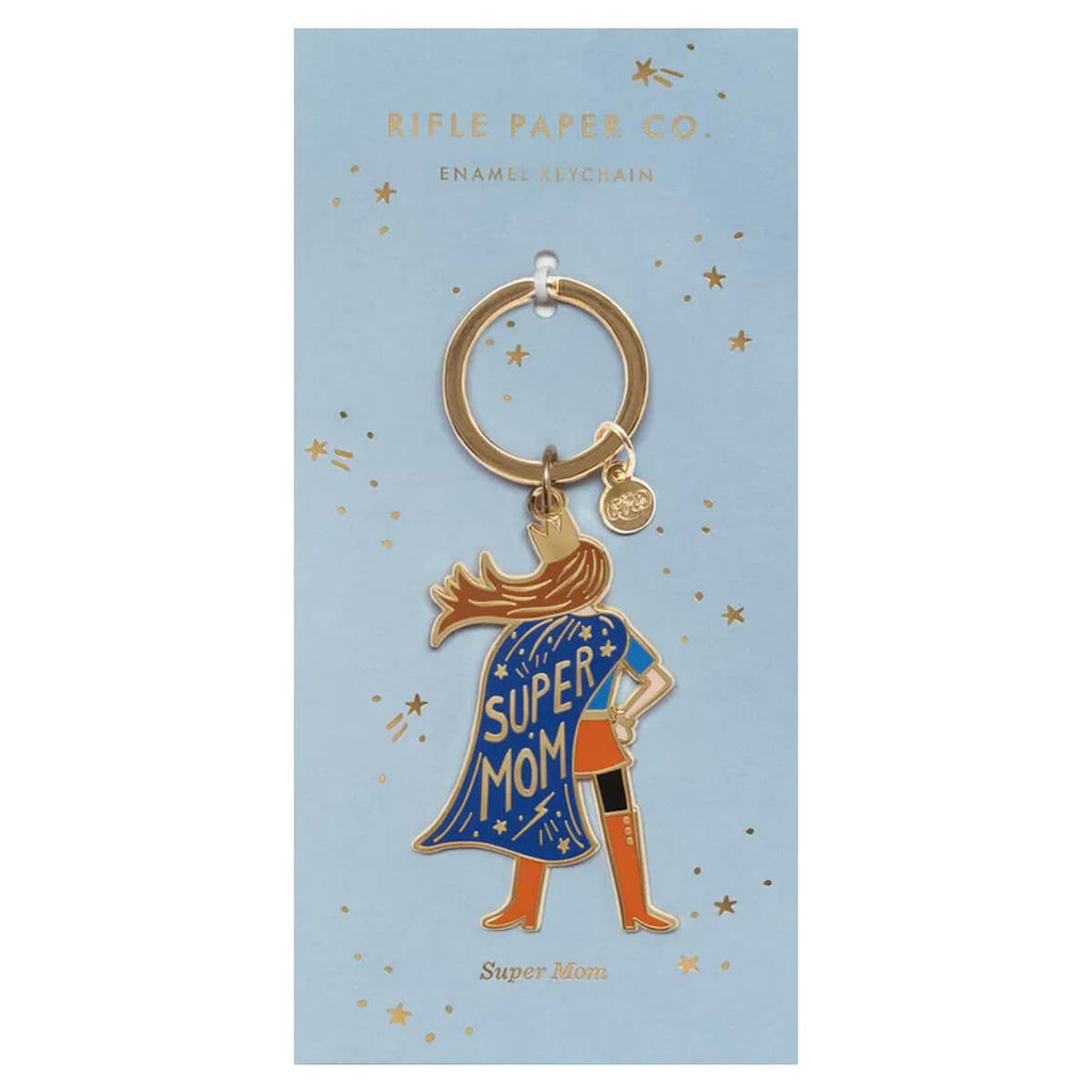 Supermum Enamel Keyring By Rifle Paper Co.