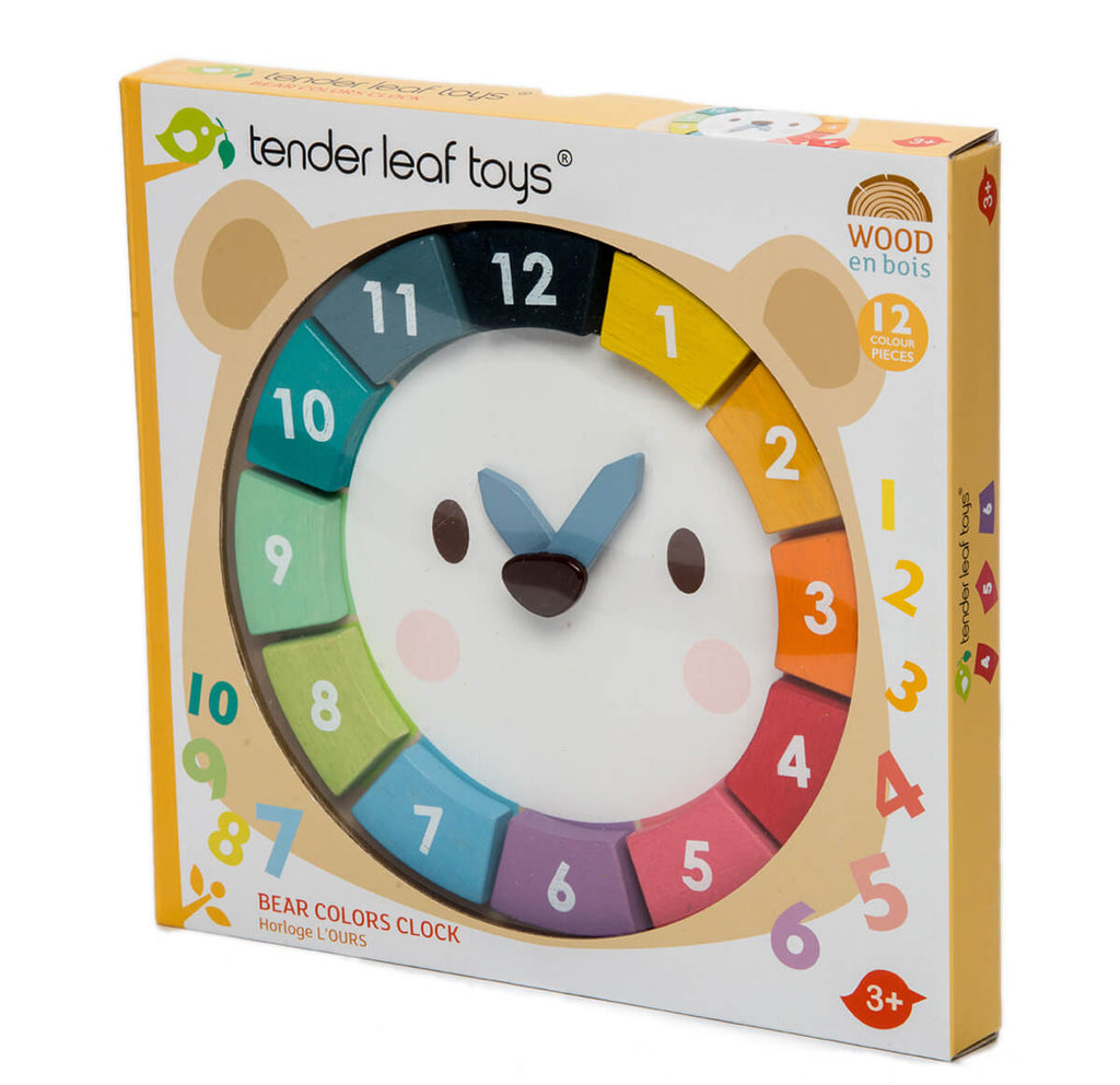 Bear Colours Clock by Tender Leaf Toys