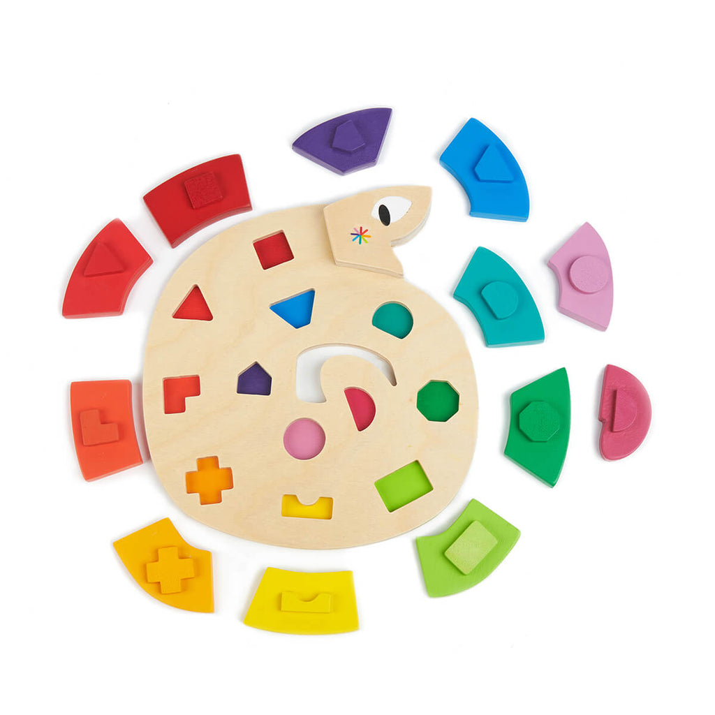 Colour Me Happy Snake Puzzle by Tender Leaf Toys