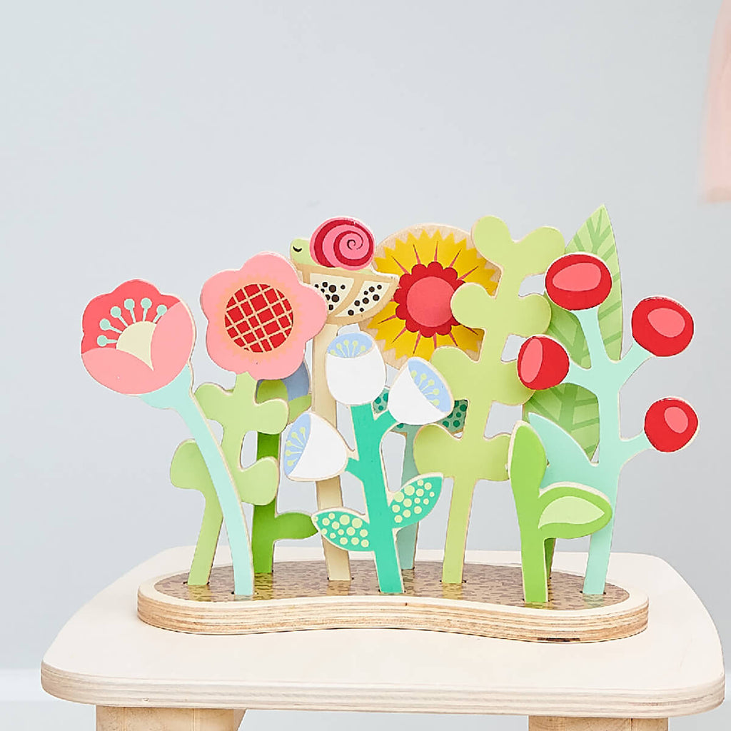 Wooden Flower Bed by Tender Leaf Toys