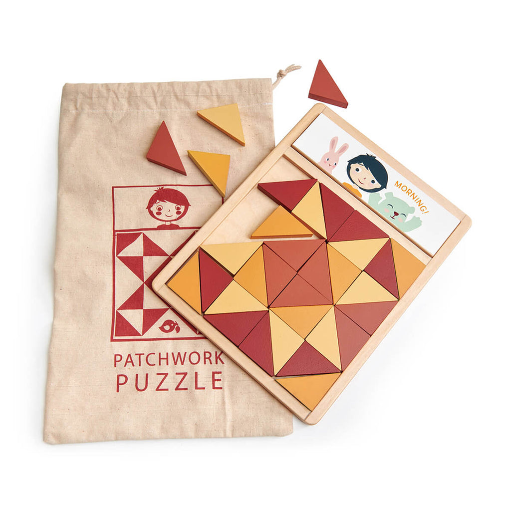 Patchwork Quilt Puzzle by Tender Leaf Toys