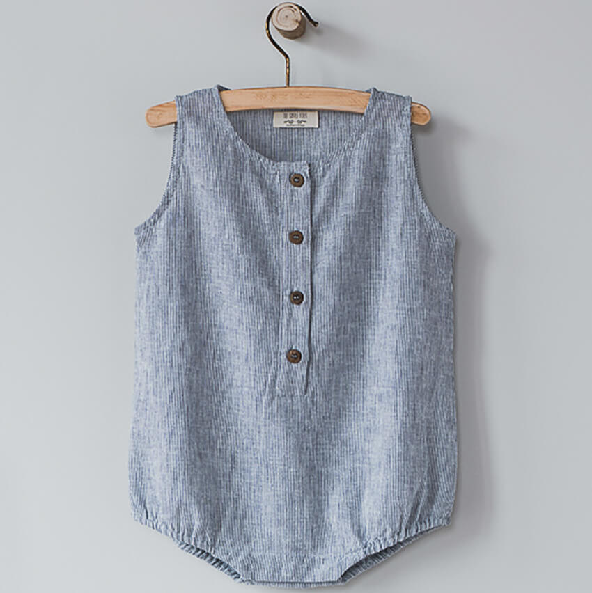 The Freedom Romper in French Stripe by The Simple Folk