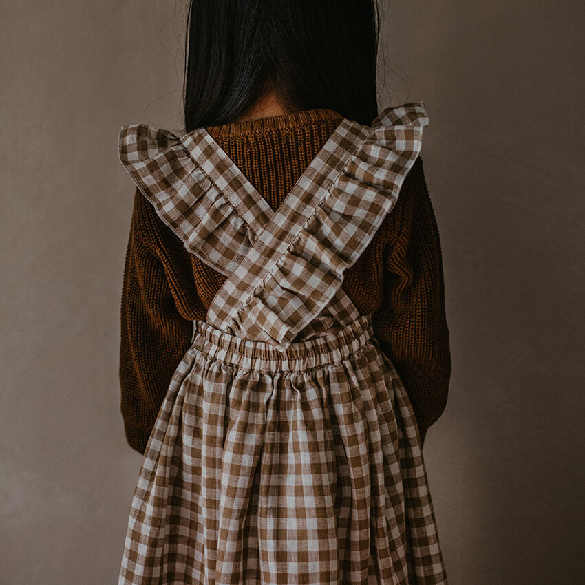 The Gingham Pinafore Dress by The Simple Folk