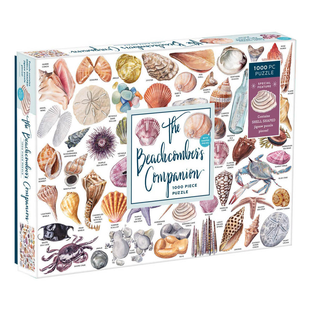 The Beachcomber's Companion 1000 Piece Puzzle With Shaped Pieces Game by Mudpuppy