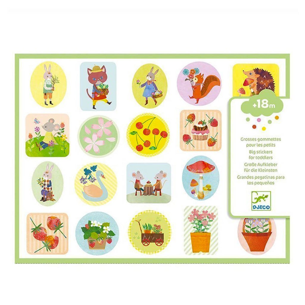 The Garden Big Stickers by Djeco