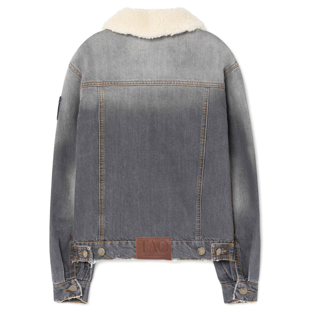 Foal Denim Jacket in Grey by The Animals Observatory - Last Ones In Stock - 2-3 Years