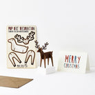 Rudolph Pop Out Decoration And Christmas Card by The Pop Out Card Company