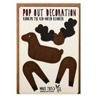 Rudolph Pop Out Decoration And Christmas Card by The Pop Out Card Company