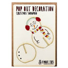 Snowman Pop Out Decoration And Christmas Card by The Pop Out Card Company
