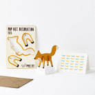 Fox Pop Out Decoration And Greetings Card by The Pop Out Card Company