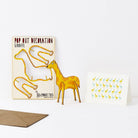 Giraffe Pop Out Decoration And Greetings Card by The Pop Out Card Company