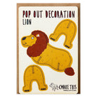 Lion Pop Out Decoration And Greetings Card by The Pop Out Card Company