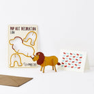 Lion Pop Out Decoration And Greetings Card by The Pop Out Card Company