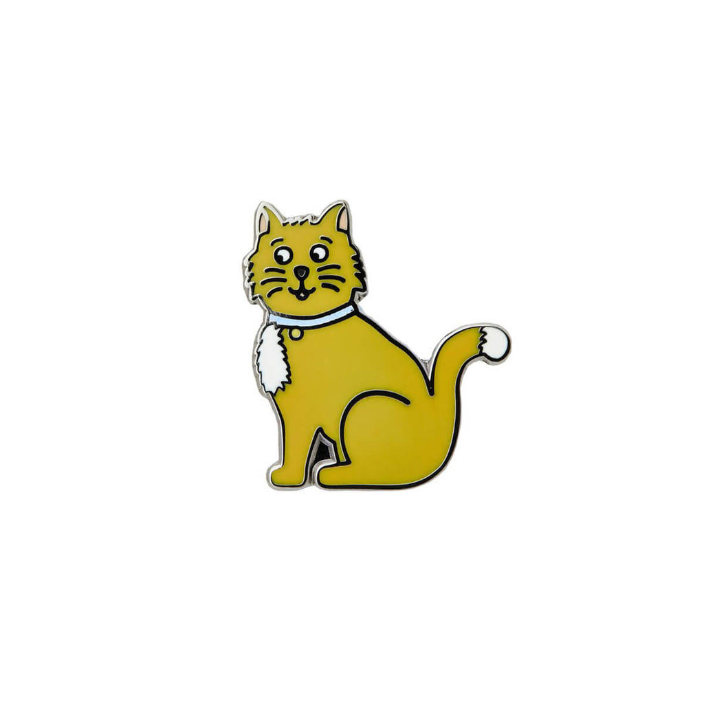 Cat Enamel Pin Badge by The Pop Out Card Company