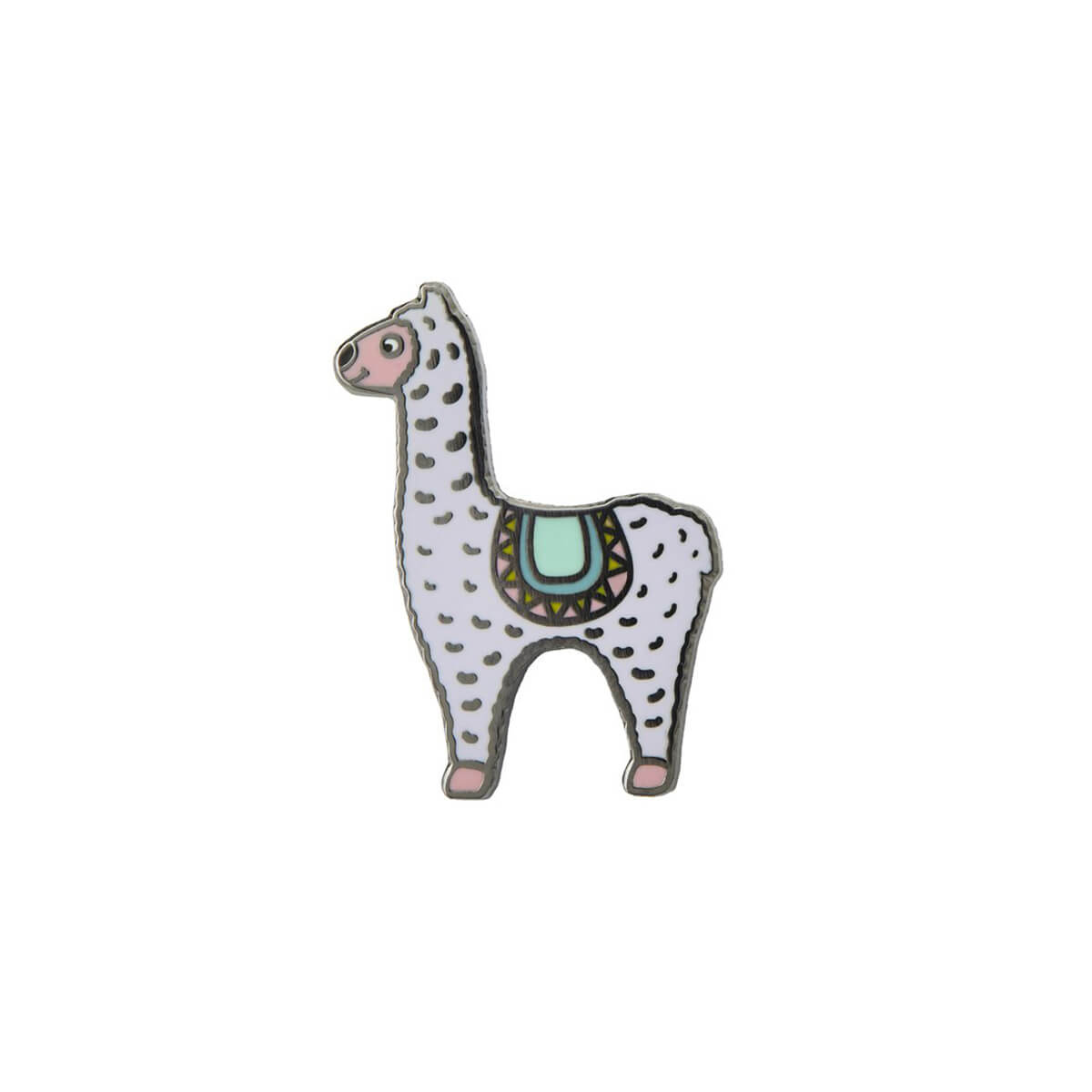 Llama Enamel Pin Badge by The Pop Out Card Company