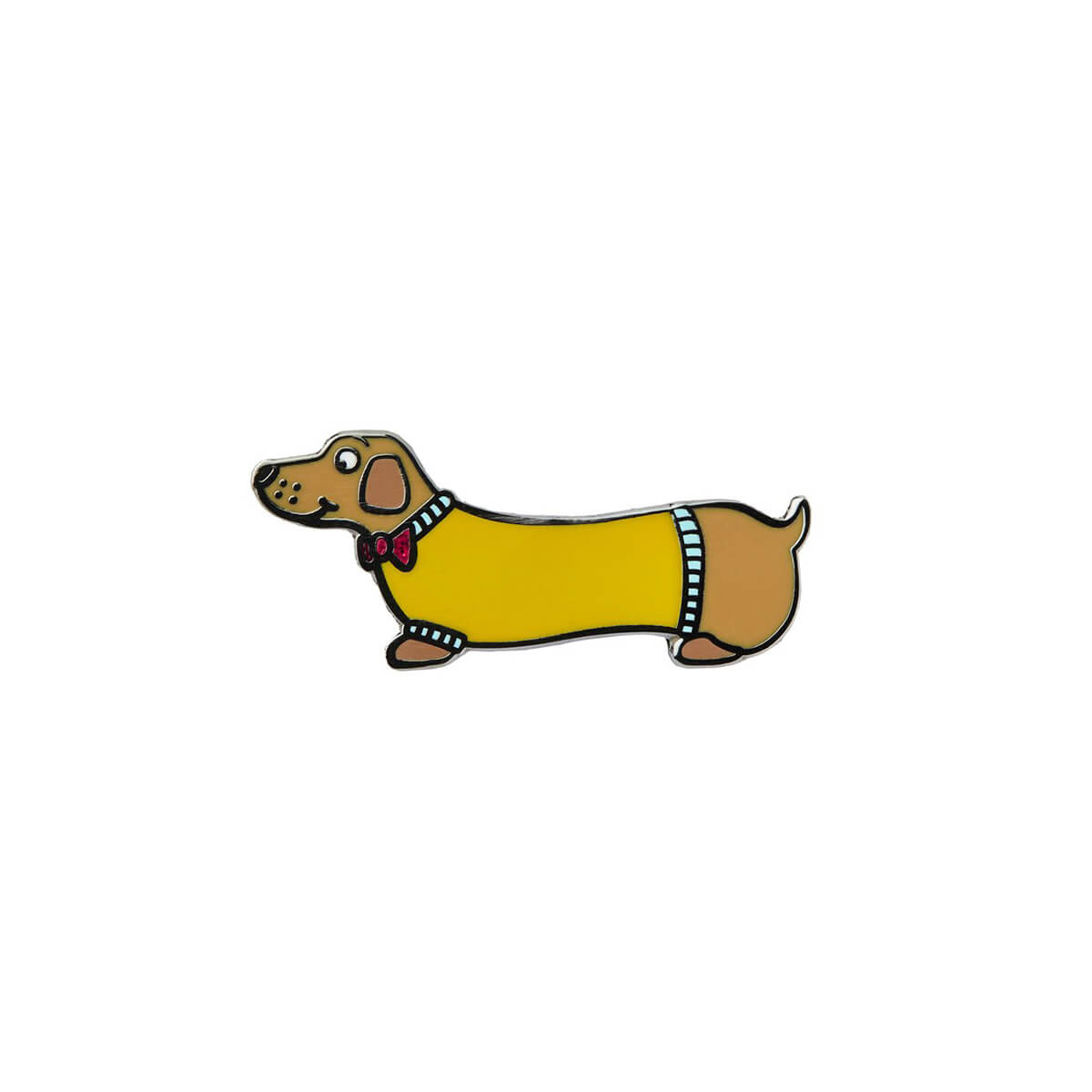 Sausage Dog Enamel Pin Badge by The Pop Out Card Company