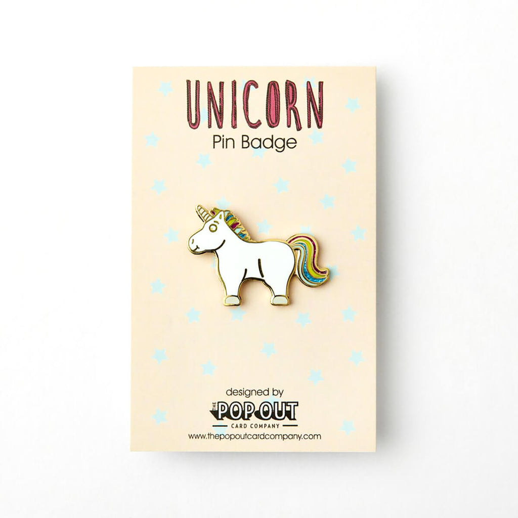 Unicorn Enamel Pin Badge by The Pop Out Card Company