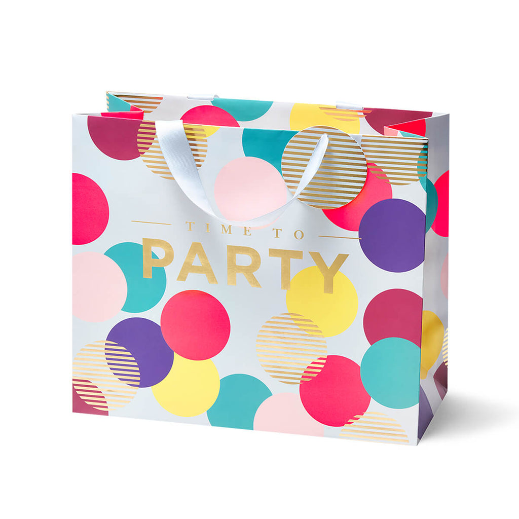 Time To Party Large Gift Bag by Kelly Hyatt for Lagom Design