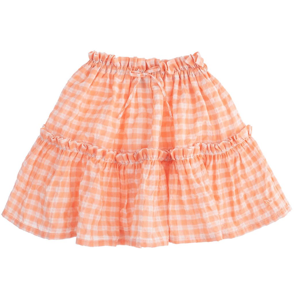 Checkered Gingham Skirt in Pink by Tocoto Vintage - Last One In Stock - 12 Years