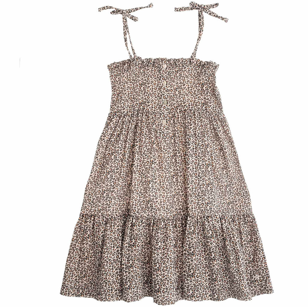 Animal Print Dress with Suspenders by Tocoto Vintage