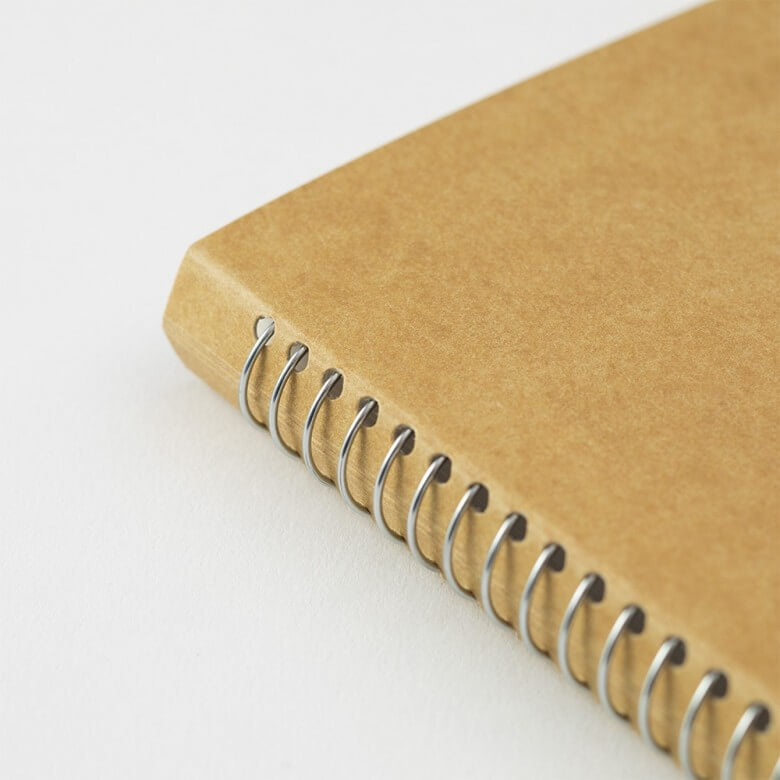 MD White Spiral Ring Notebook A5 Slim by Traveler's Company