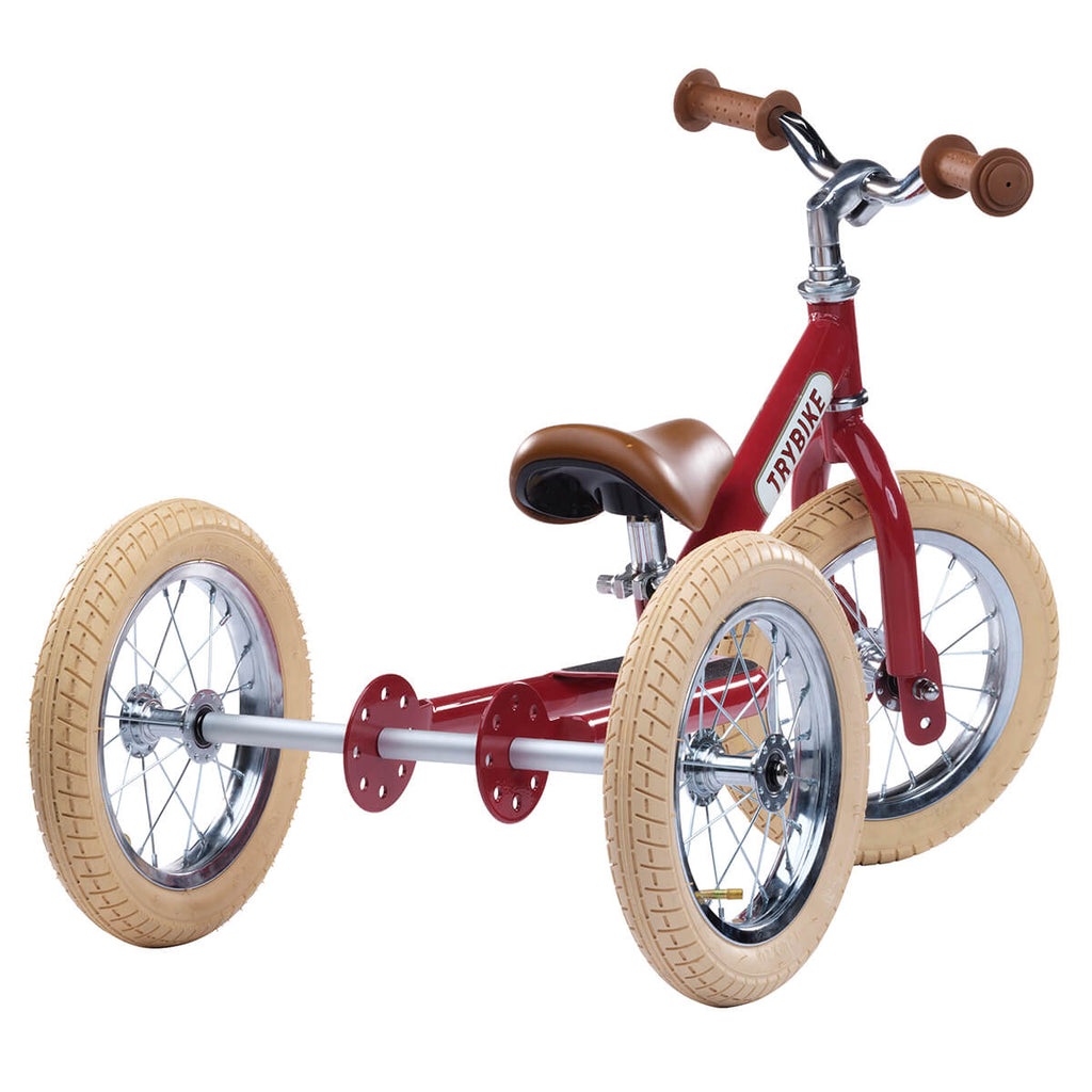 Trybike 2-in-1 Balance Bike / Tricycle in Classic Red by Co&Co