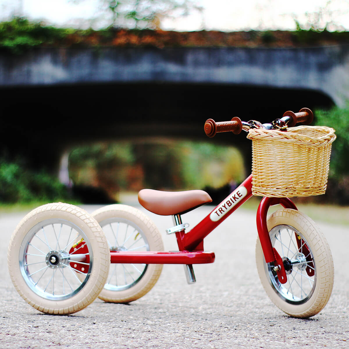 Trybike 2-in-1 Balance Bike / Tricycle in Classic Red by Co&Co