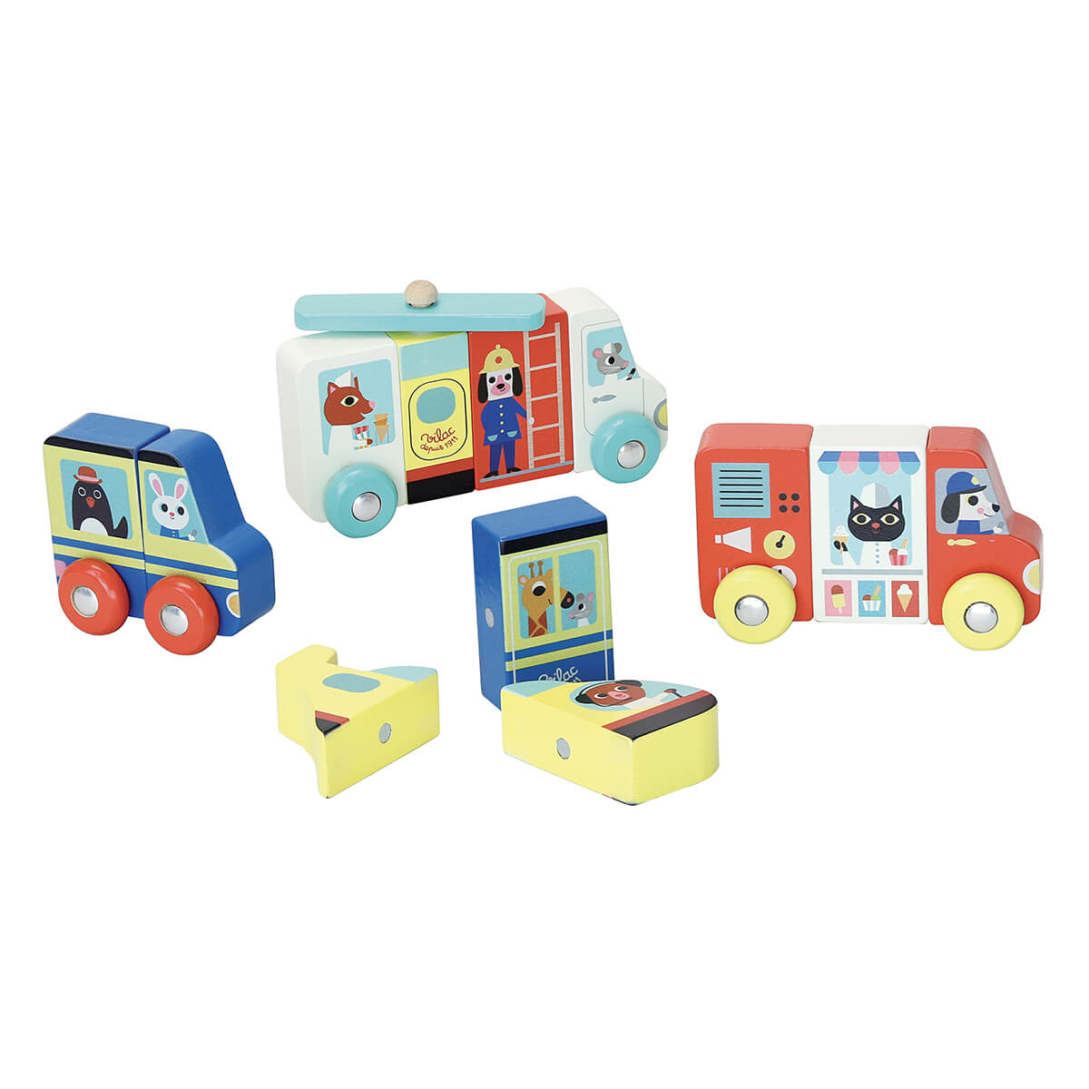 Ingela P. Arrhenius Magnetic Trucks Set by Vilac
