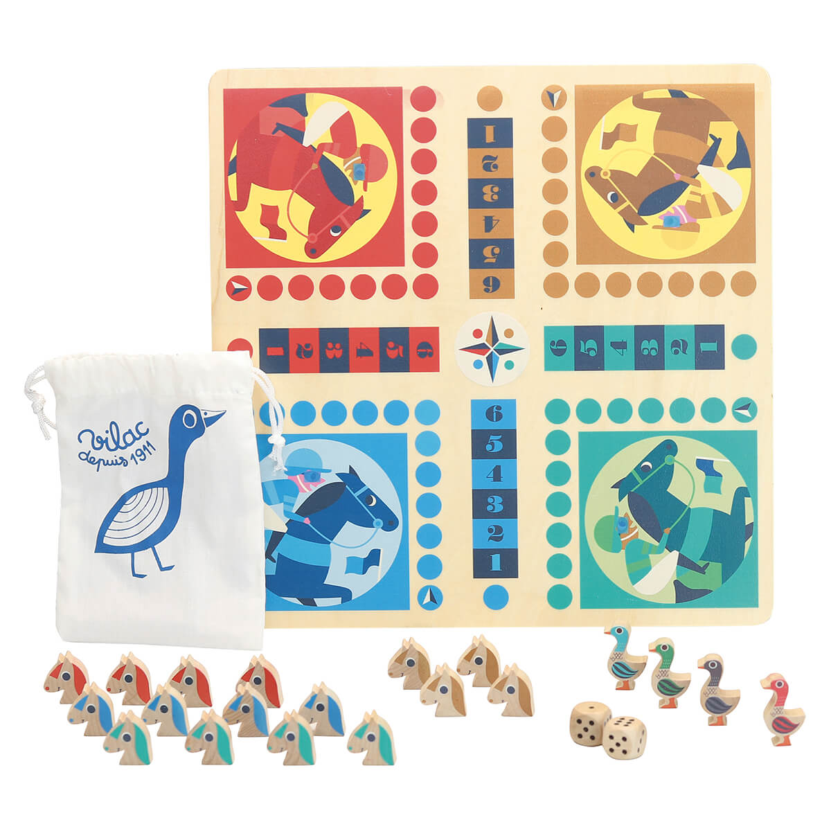 Ingela P. Arrhenius Dada-Oie Board Games Set by Vilac