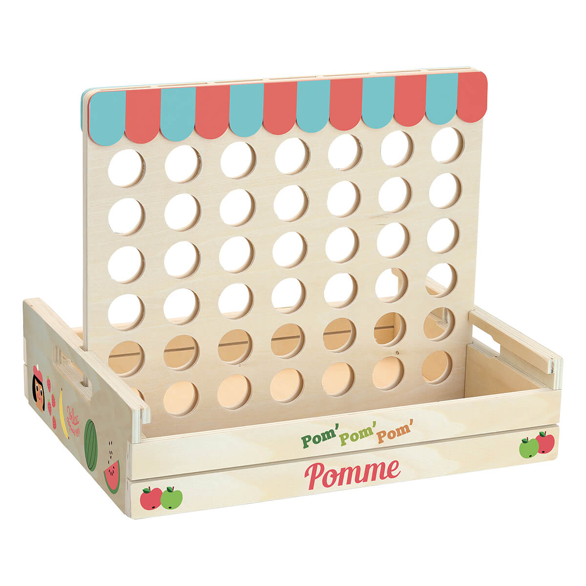 Ingela P. Arrhenius Four Apples in a Row Game by Vilac