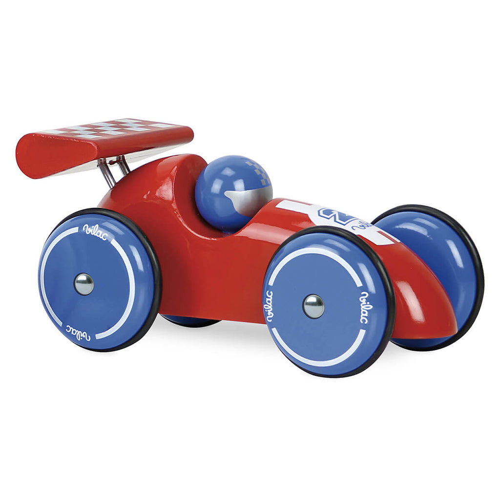 Big Racing Car With Spoiler in Red / Blue by Vilac