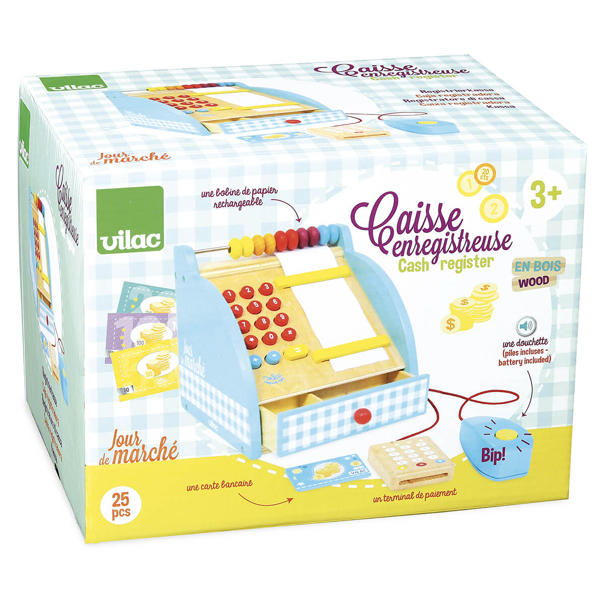Wooden Toy Cash Register by Vilac