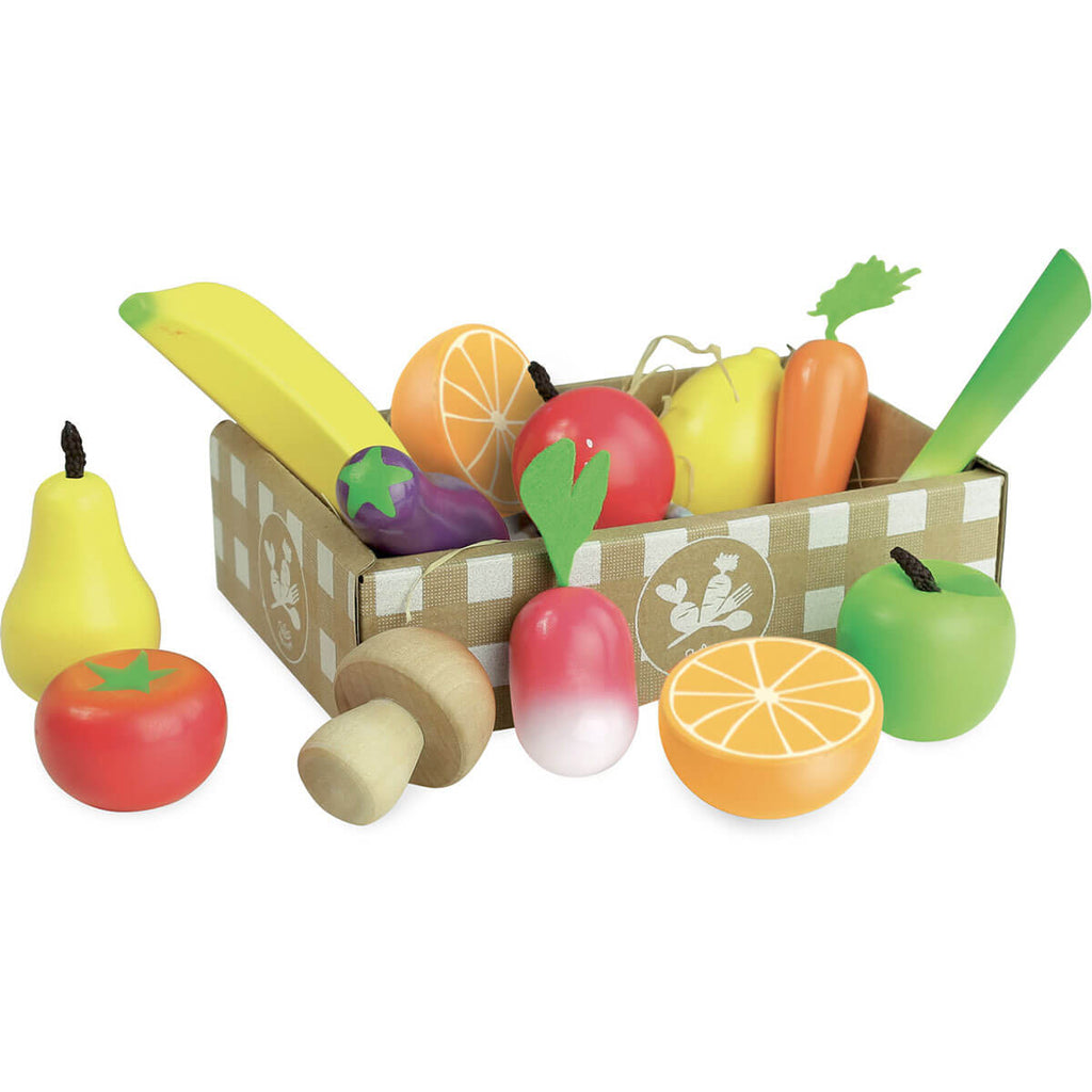 Wooden Fruit And Vegetables Set by Vilac