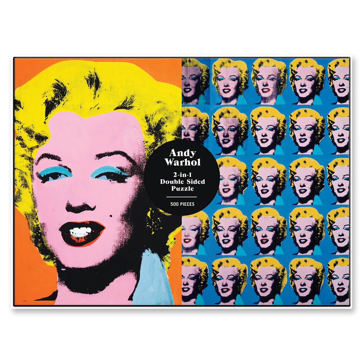 Warhol Marilyn 500 Piece Double Sided Puzzle by Mudpuppy