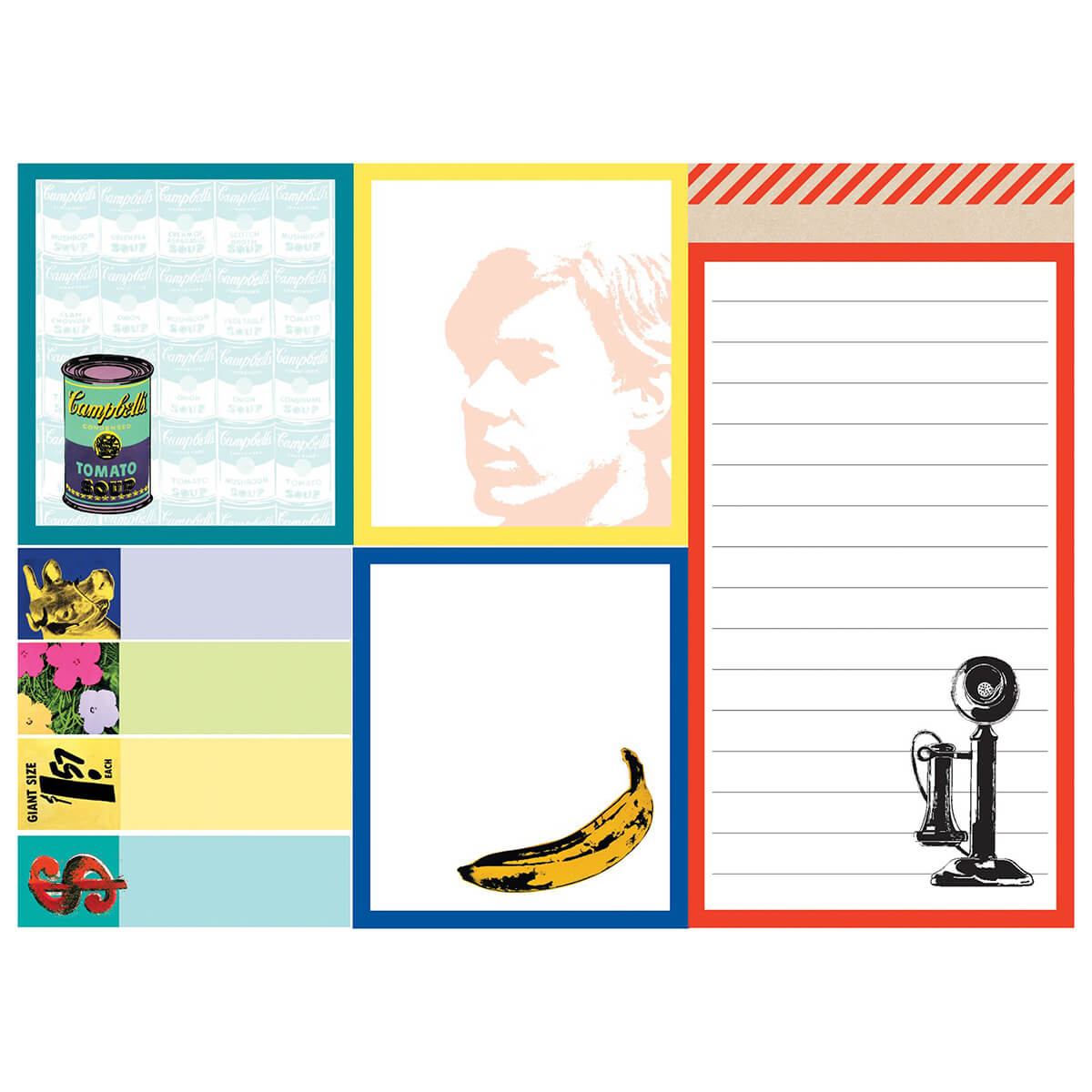 Warhol's Greatest Hits Sticky Notes by Mudpuppy