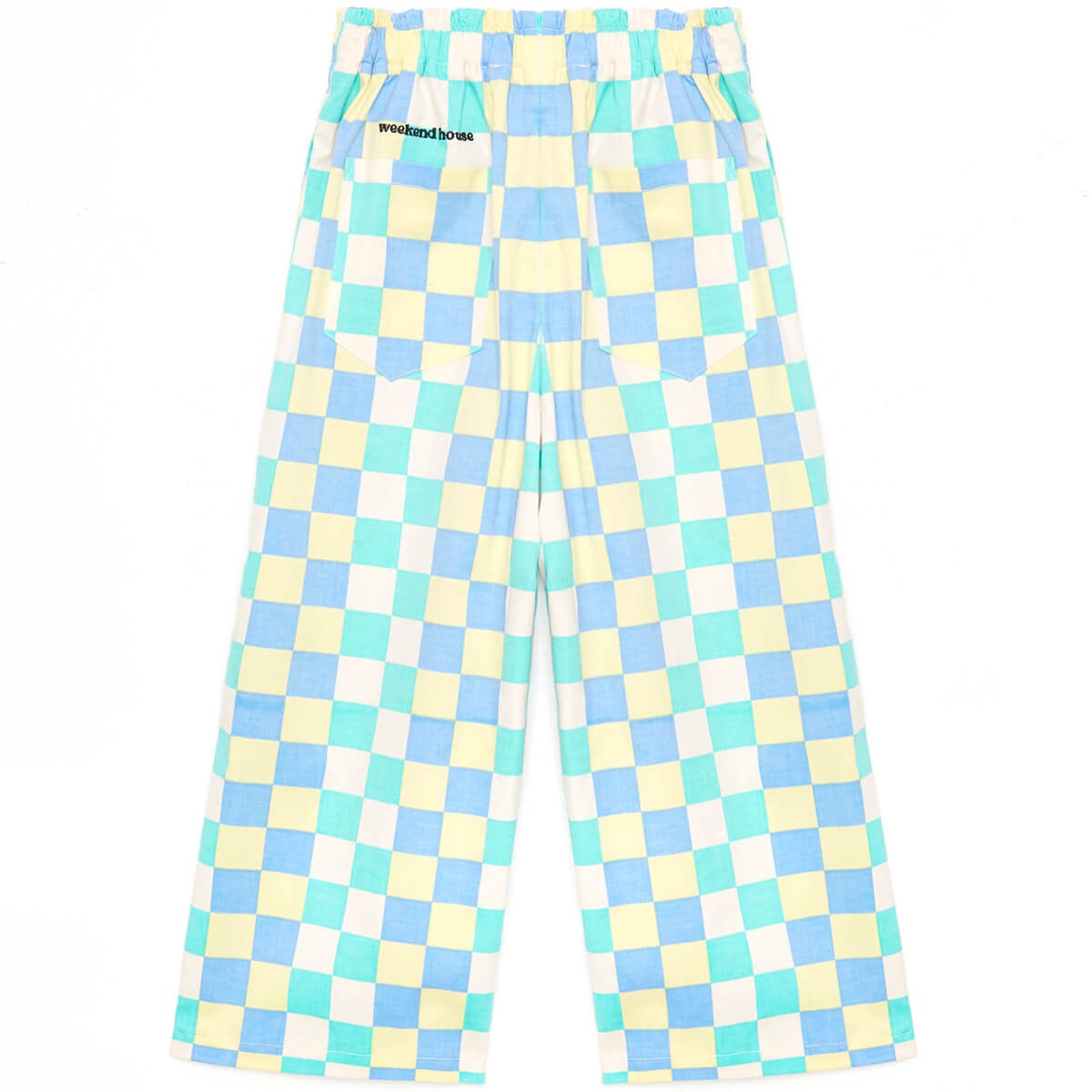Chess Flare Pants in Multicolour by Weekend House Kids - Last