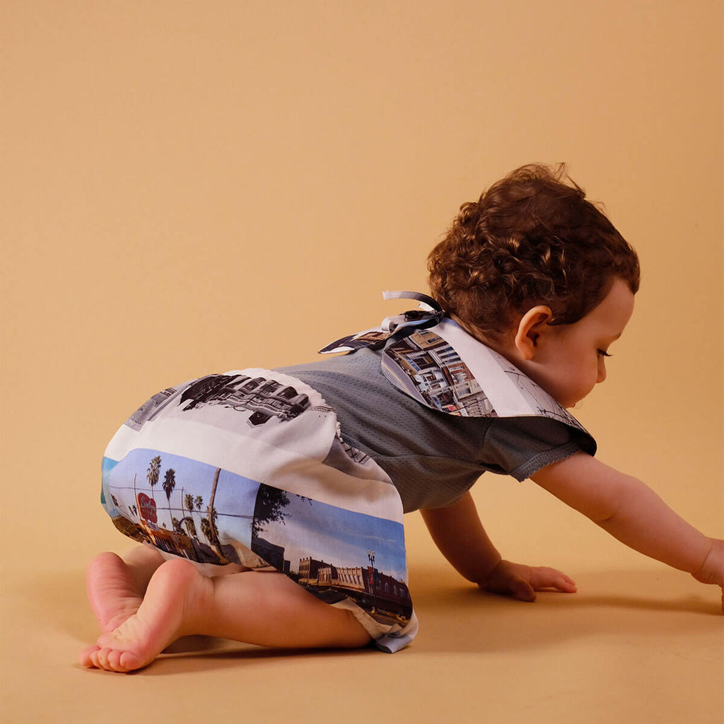 Leonor Skirt Baby Bloomers in On The Road Print by Wolf And Rita - Last One In Stock - 3-6 Months
