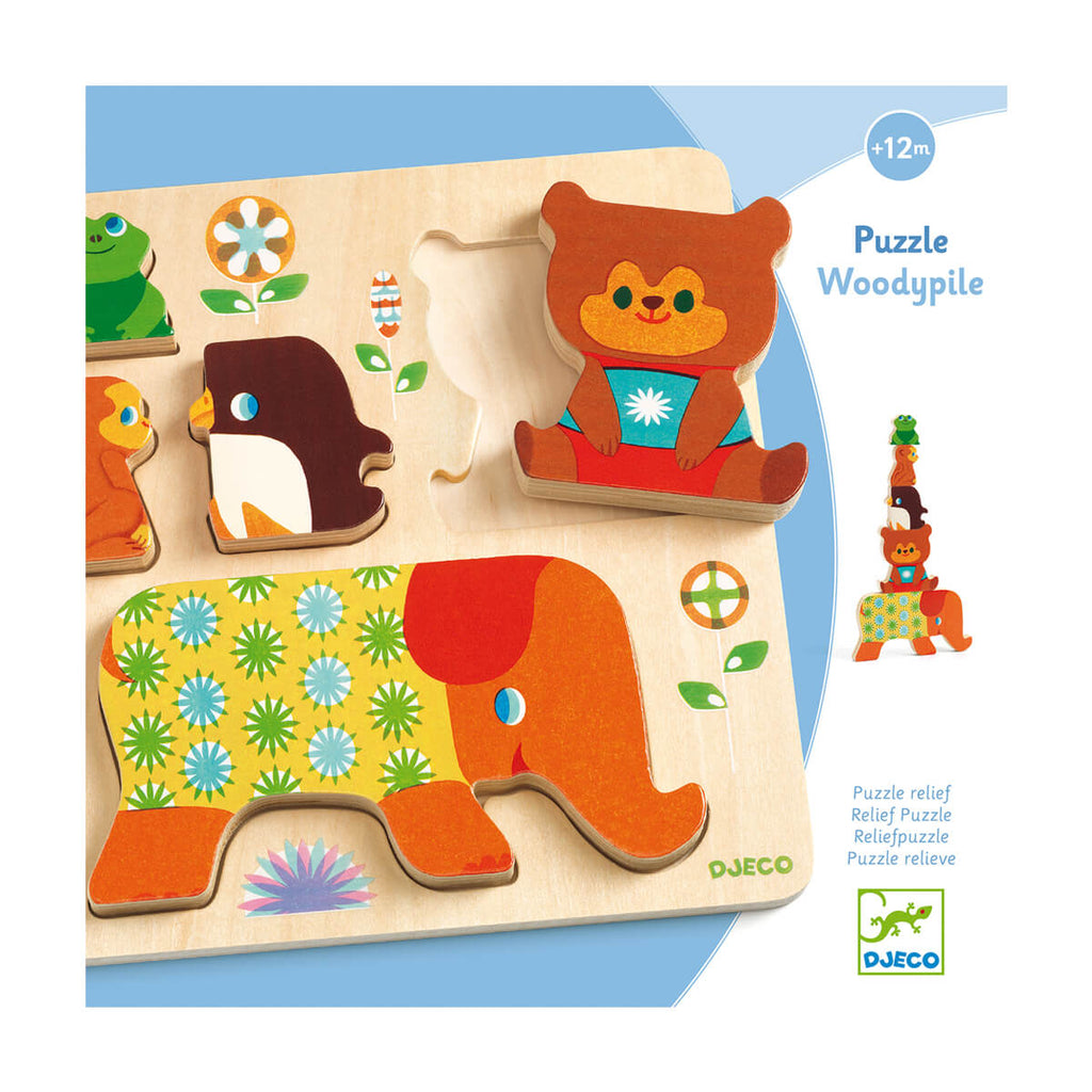 Woodypile Wooden Puzzle by Djeco