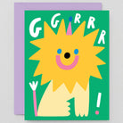 Ggrrr Lion Greetings Card by Susie Hammer for Wrap