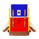 Matra Mini Leather Backpack in Tricolor by YKRA