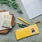 Pencil Case in Yellow by YKRA